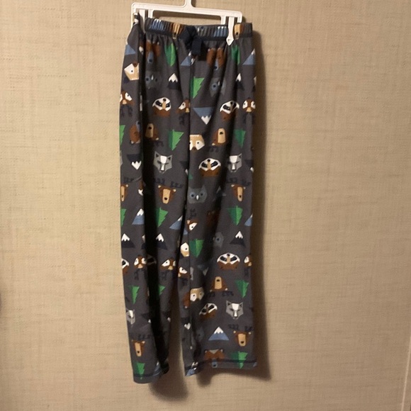Kids Animal Print Pajama Bottoms - Gray - Picture 1 of 5